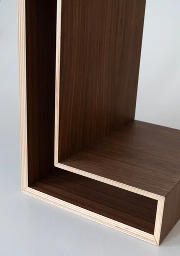 Mensola a parete L-shelf - Noce, 30x38x29 cm - Maze