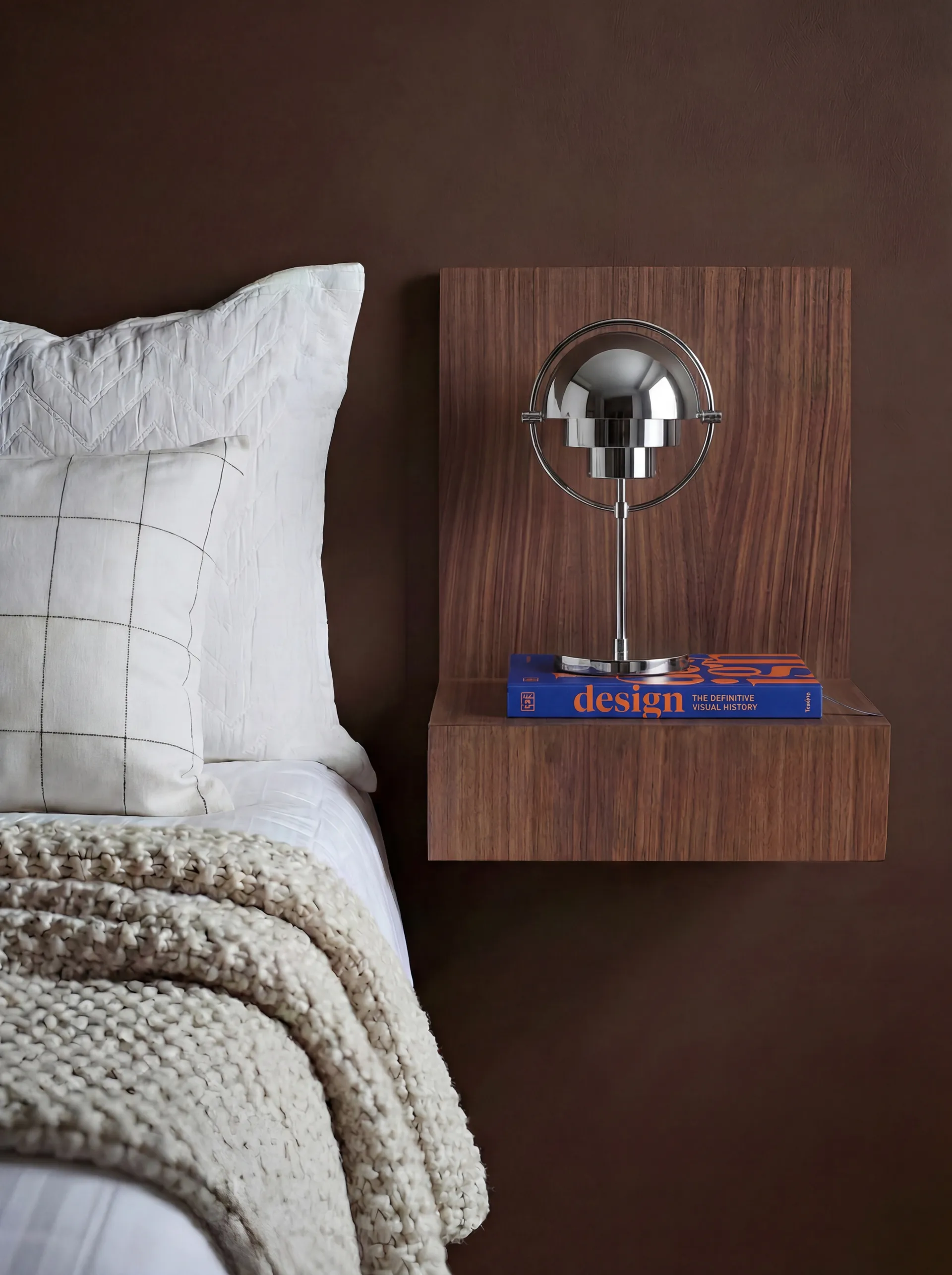 Mensola a parete L-shelf, Noce, 30x38x29 cm Maze