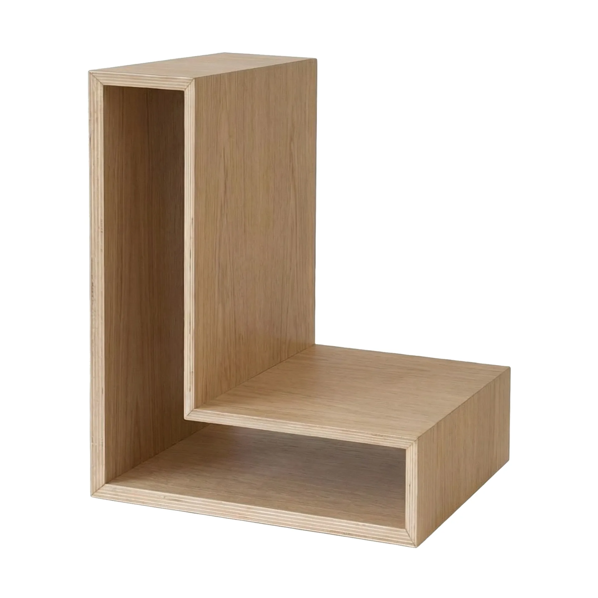 Mensola a parete L-shelf, Rovere, 30×38×29 cm Maze