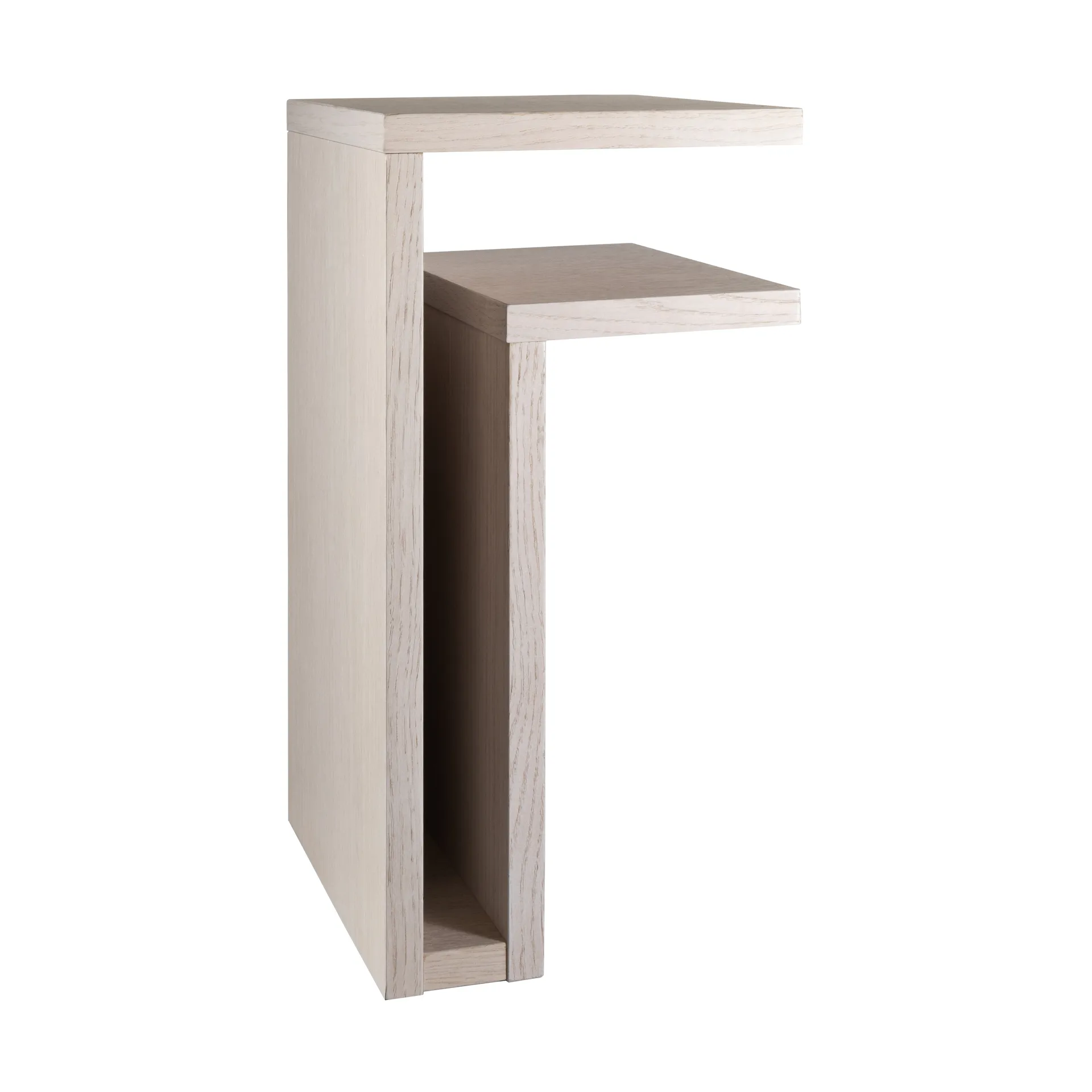 Mensola da parete F-Shelf in rovere bianco, Mensola a destra Maze