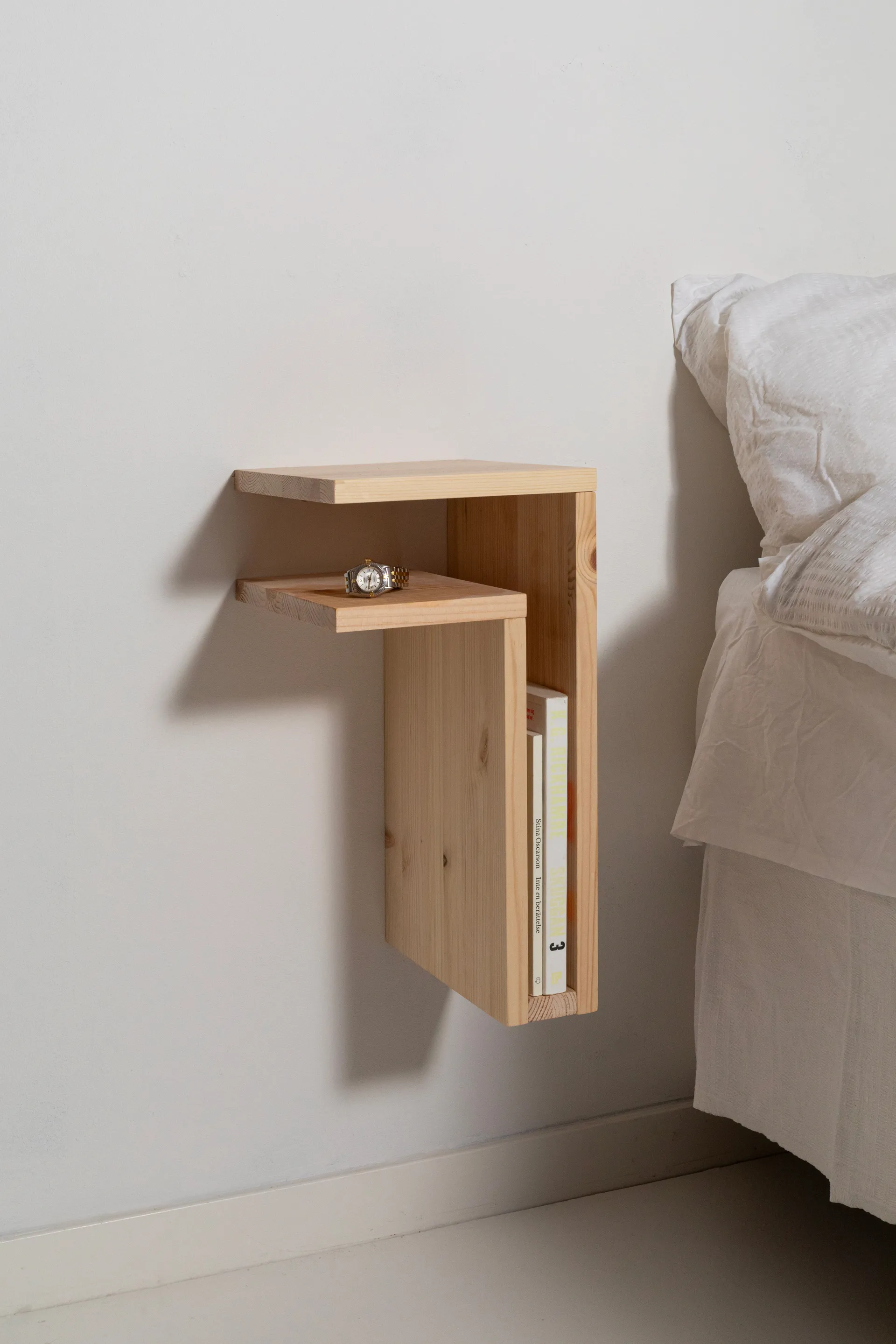 Mensola da parete fai-da-te F-shelf Play , Pino, sinistro Maze