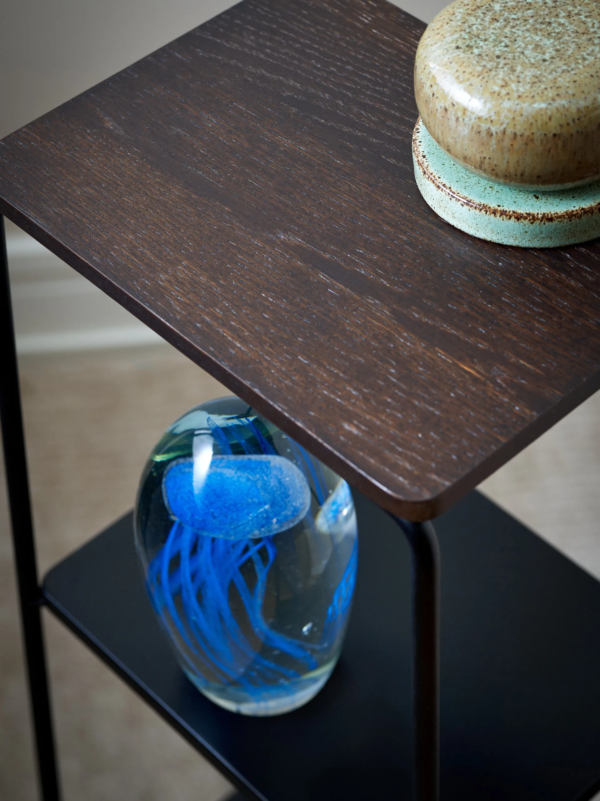 Mensola Mixrack Floor Shelf S 26x19x57,2 cm, Rovere tinto, nero Maze