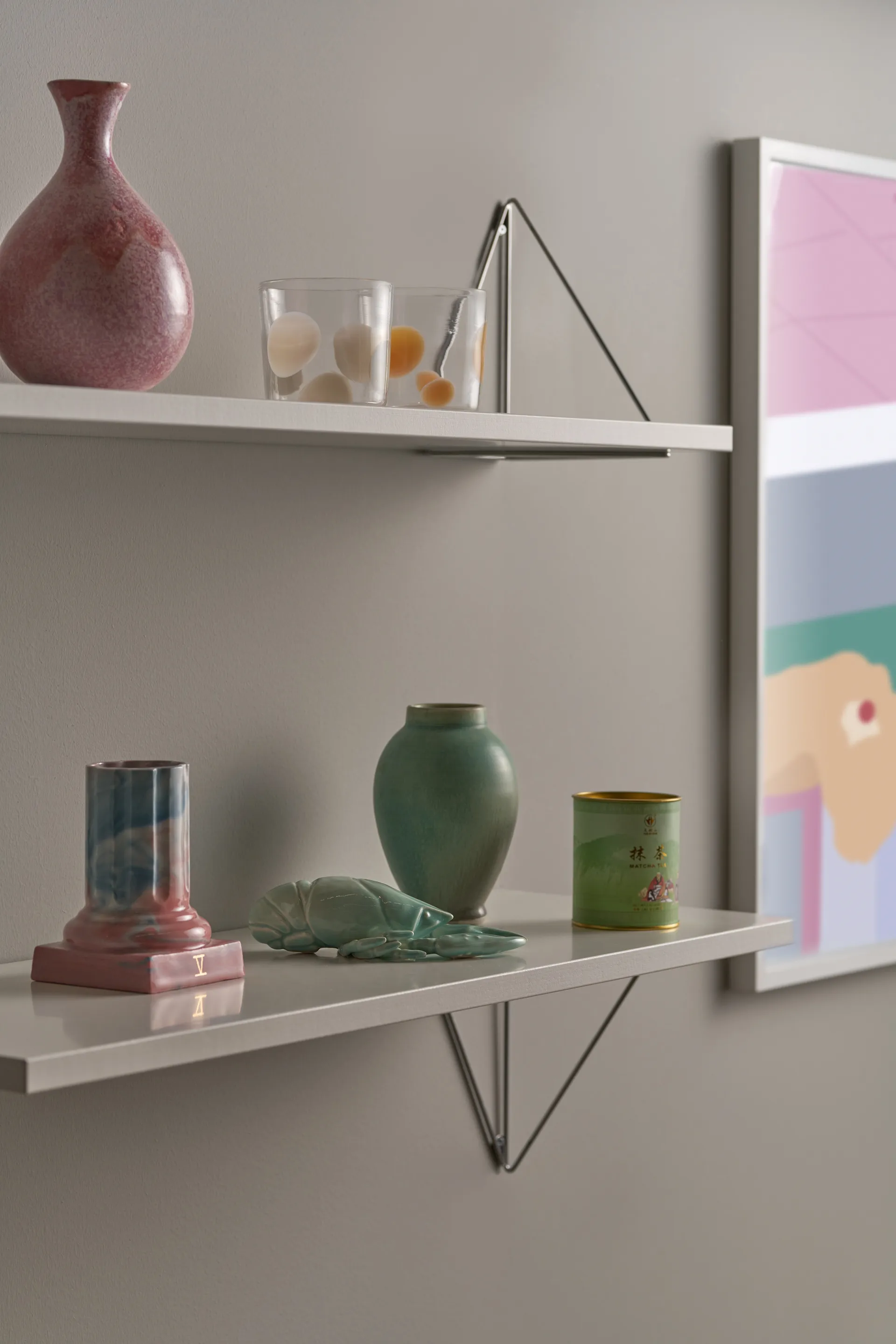 Mensola Pythagoras , bianco Maze