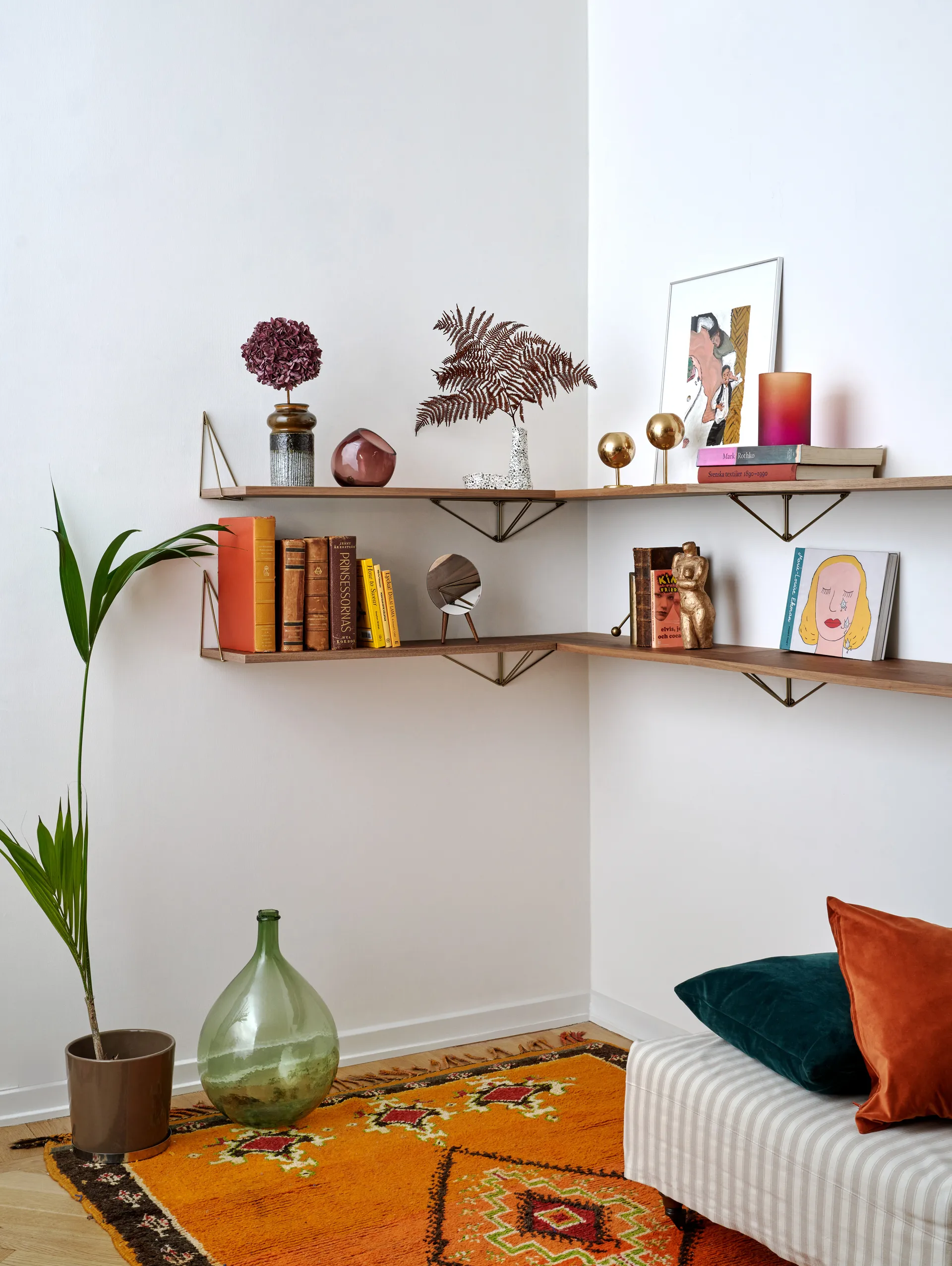 Mensola Pythagoras grande, noce Maze