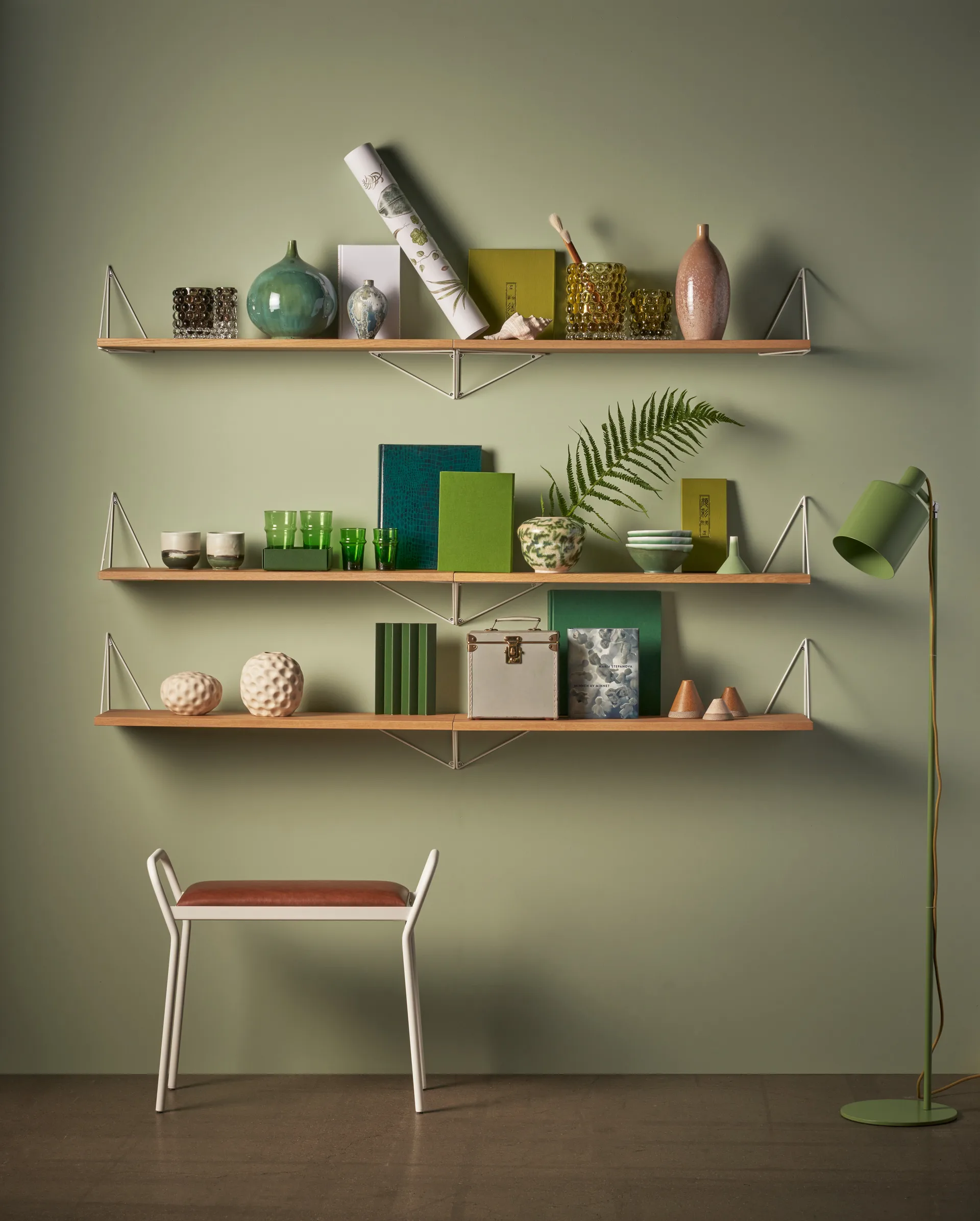 Mensola Pythagoras grande, rovere Maze