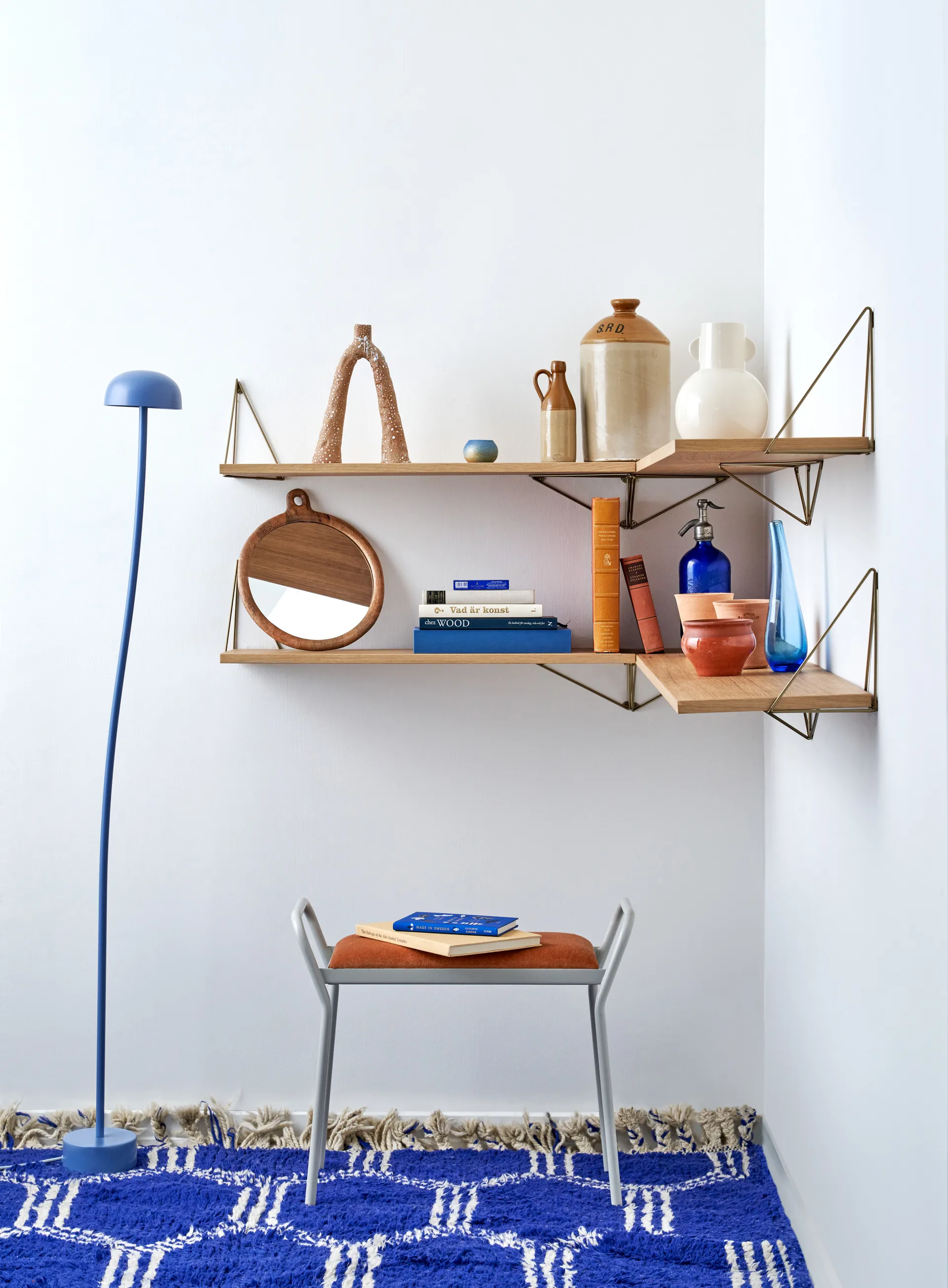 Mensola Pythagoras grande, rovere Maze