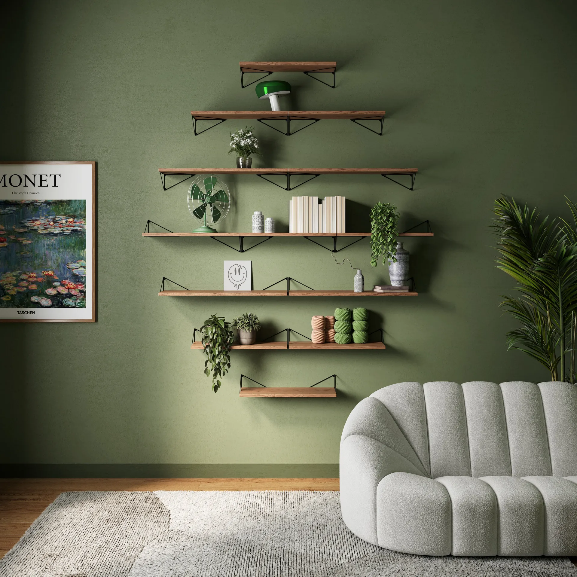 Mensola Pythagoras , noce Maze