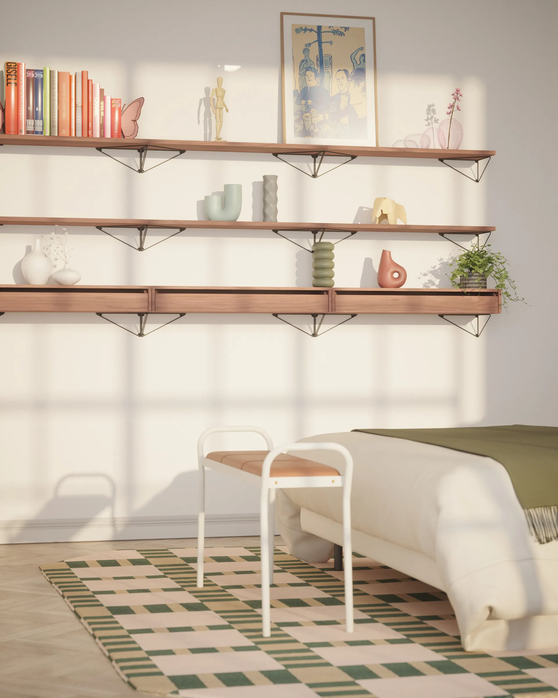 Mensola Pythagoras , noce Maze