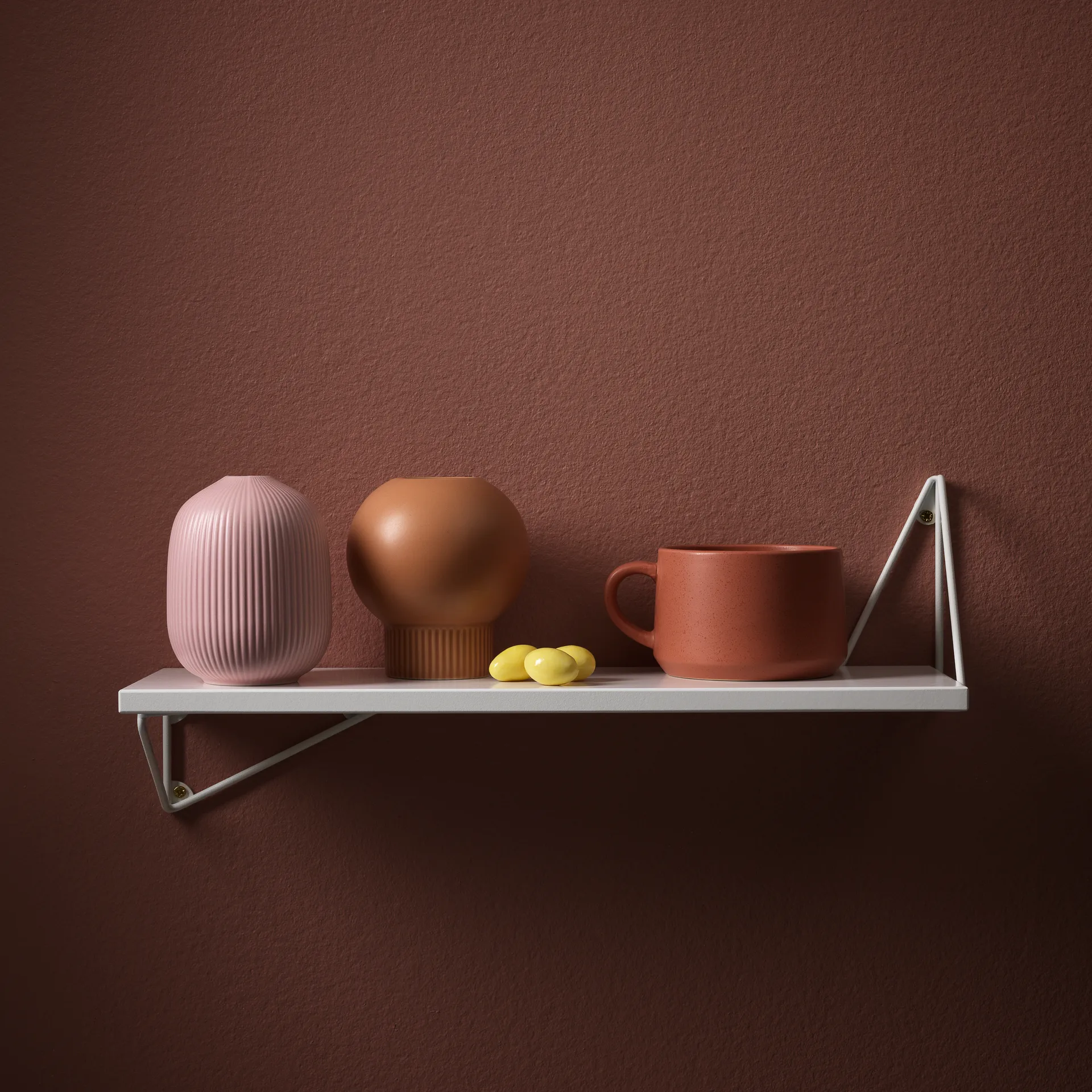 Mensola Pythagoras XS, bianco Maze