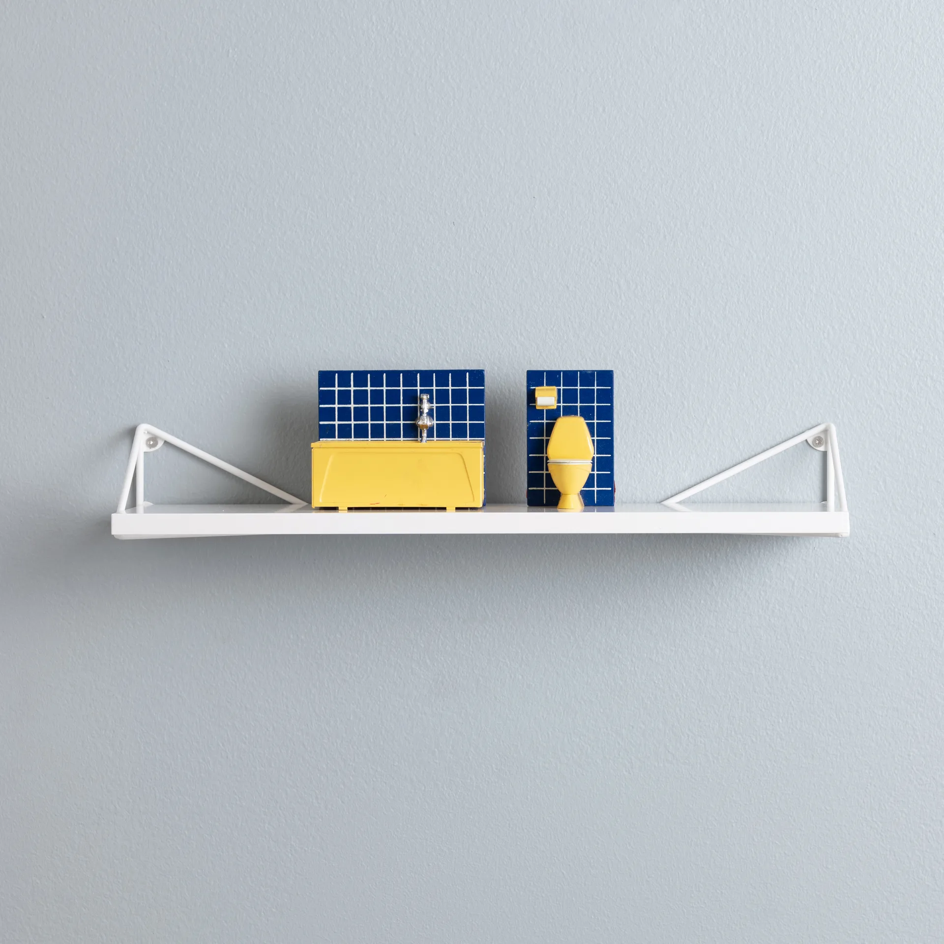 Mensola Pythagoras XS, bianco Maze