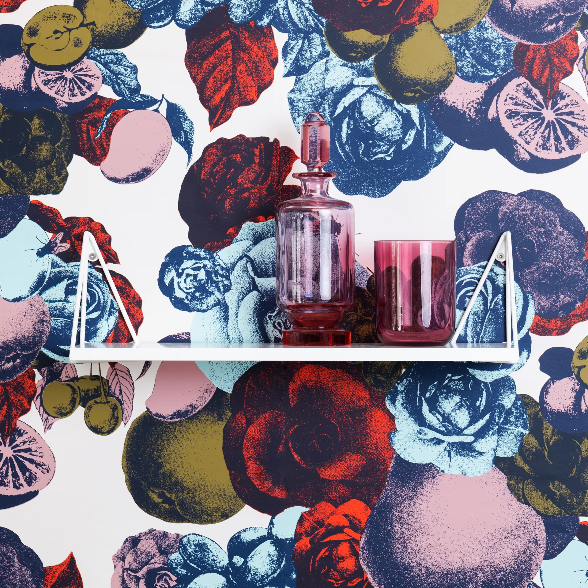 Mensola Pythagoras XS, bianco Maze