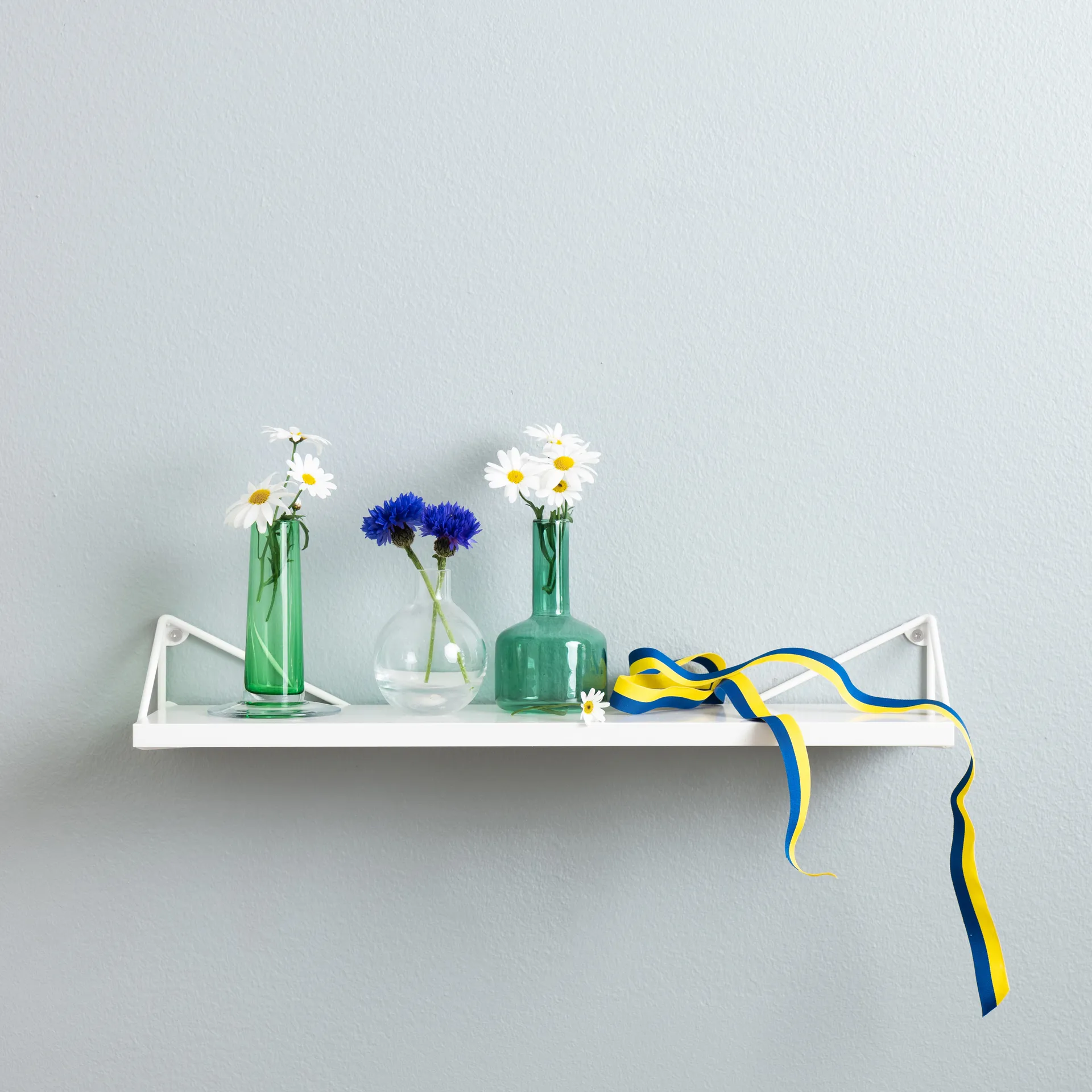 Mensola Pythagoras XS, bianco Maze