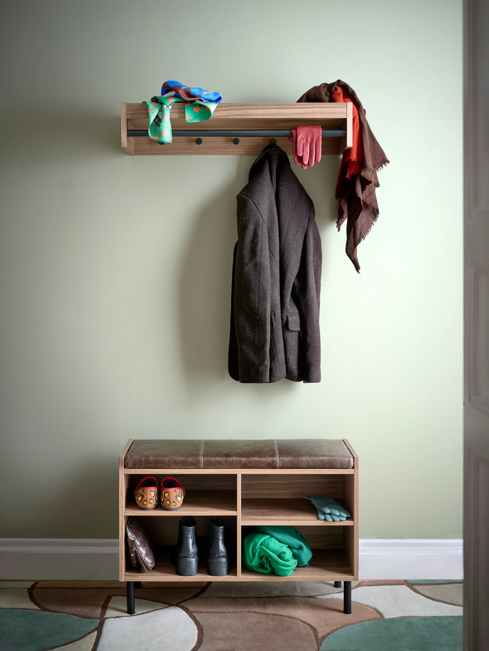 Panca contenitore Gentle, Noce, 78x53x35 cm Maze