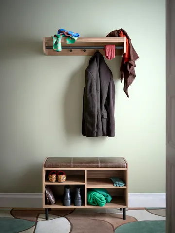 Panca contenitore Gentle - Noce, 78x53x35 cm - Maze