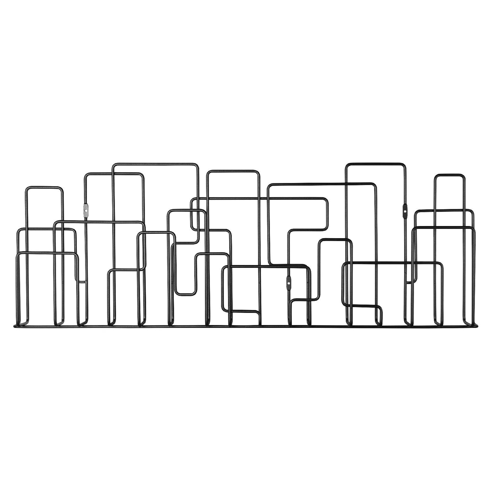 Portariviste City Sunday, nero Maze