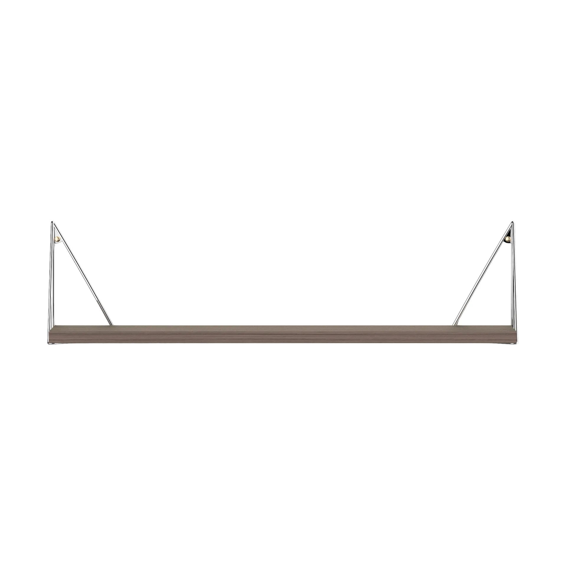 Pythagoras mensola, noce-cromo, 20x80 cm Maze