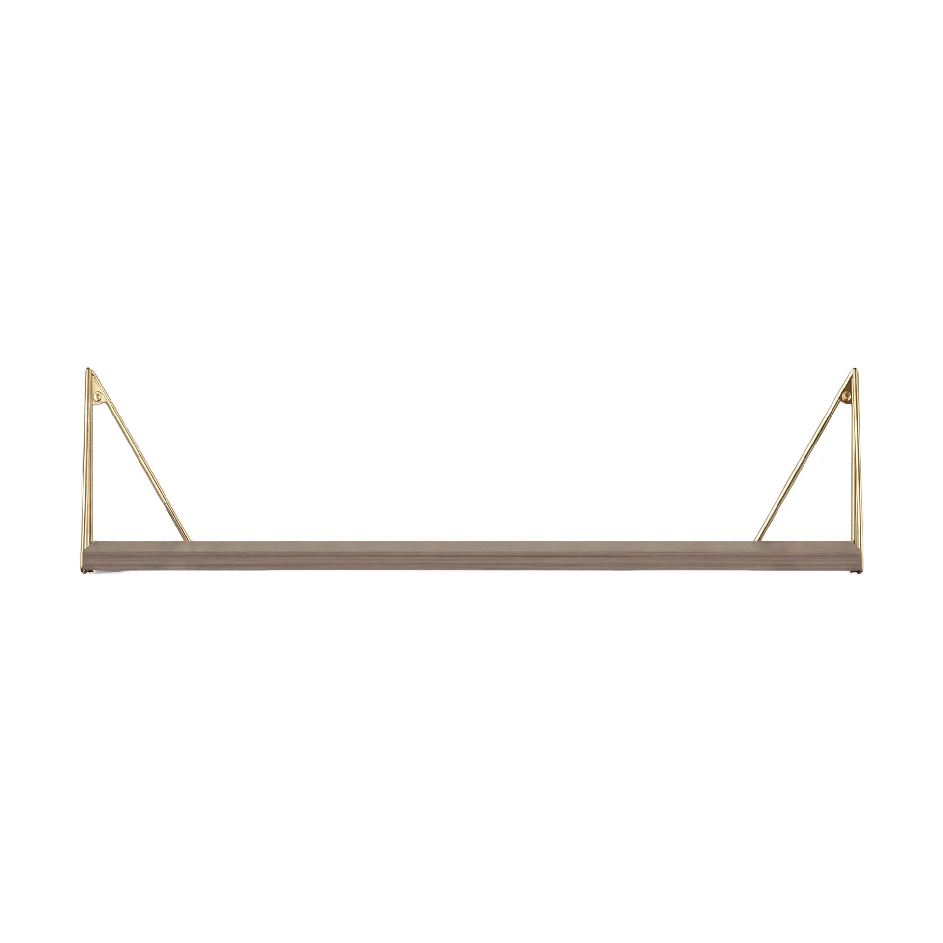 Pythagoras mensola, Noce-ottone, 20x80 cm Maze