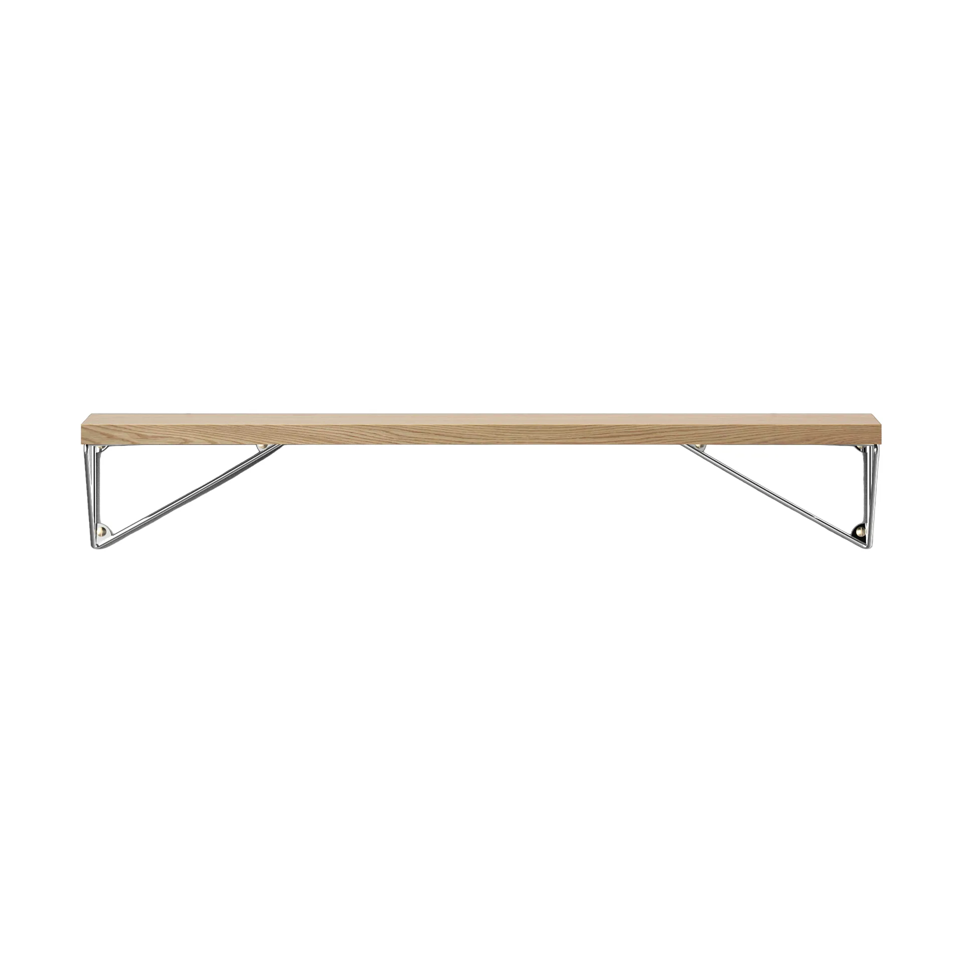 Pythagoras mensola, rovere-cromato, 20x80 cm Maze