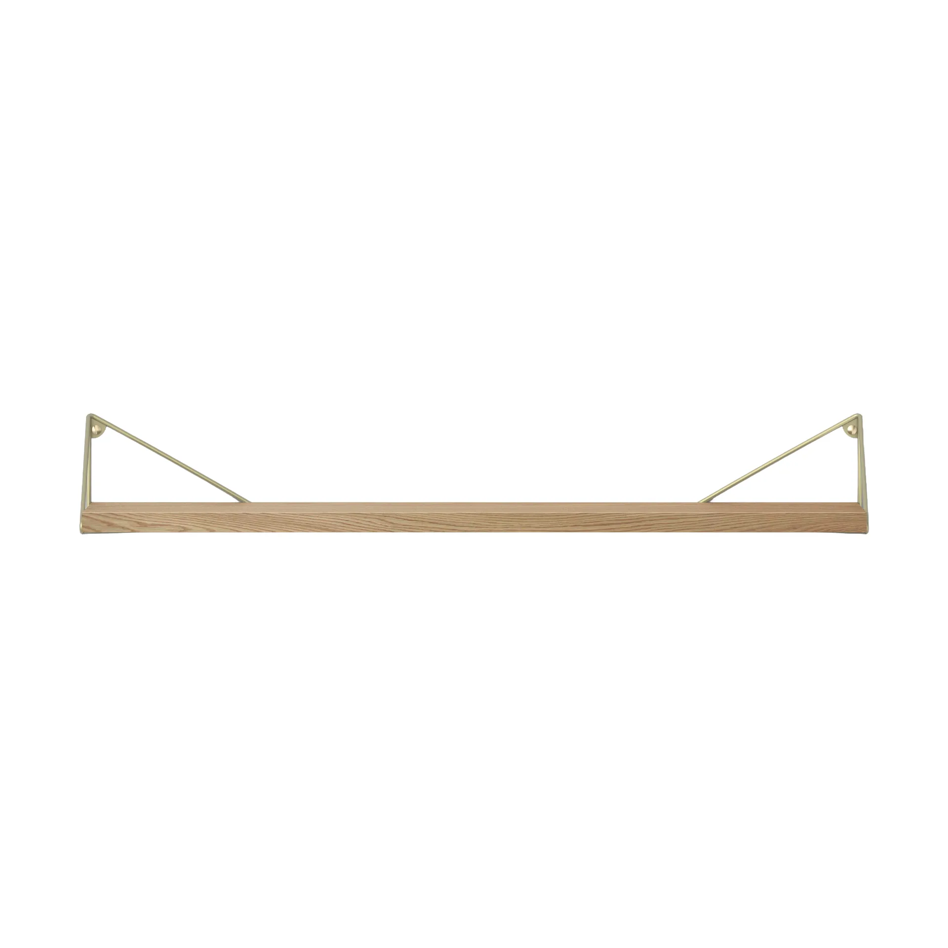 Pythagoras mensola, rovere-ottone, 20x80 cm Maze
