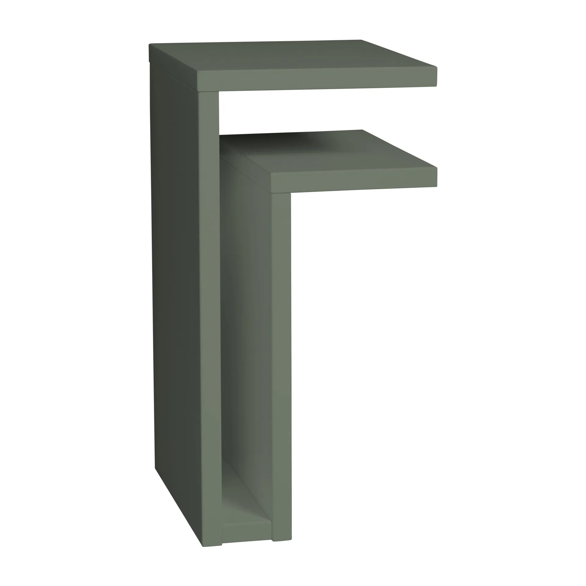Scaffala da parete F-shelf grigio verde, Mensola a destra Maze