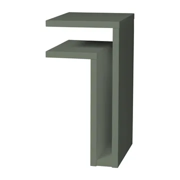 Scaffala da parete F-shelf grigio verde - Mensola a sinistra - Maze