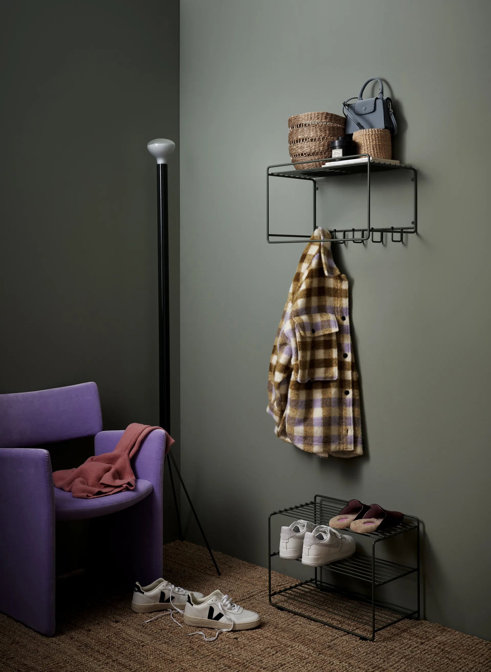 Scaffale per cappelli Uptown, Verde Maze