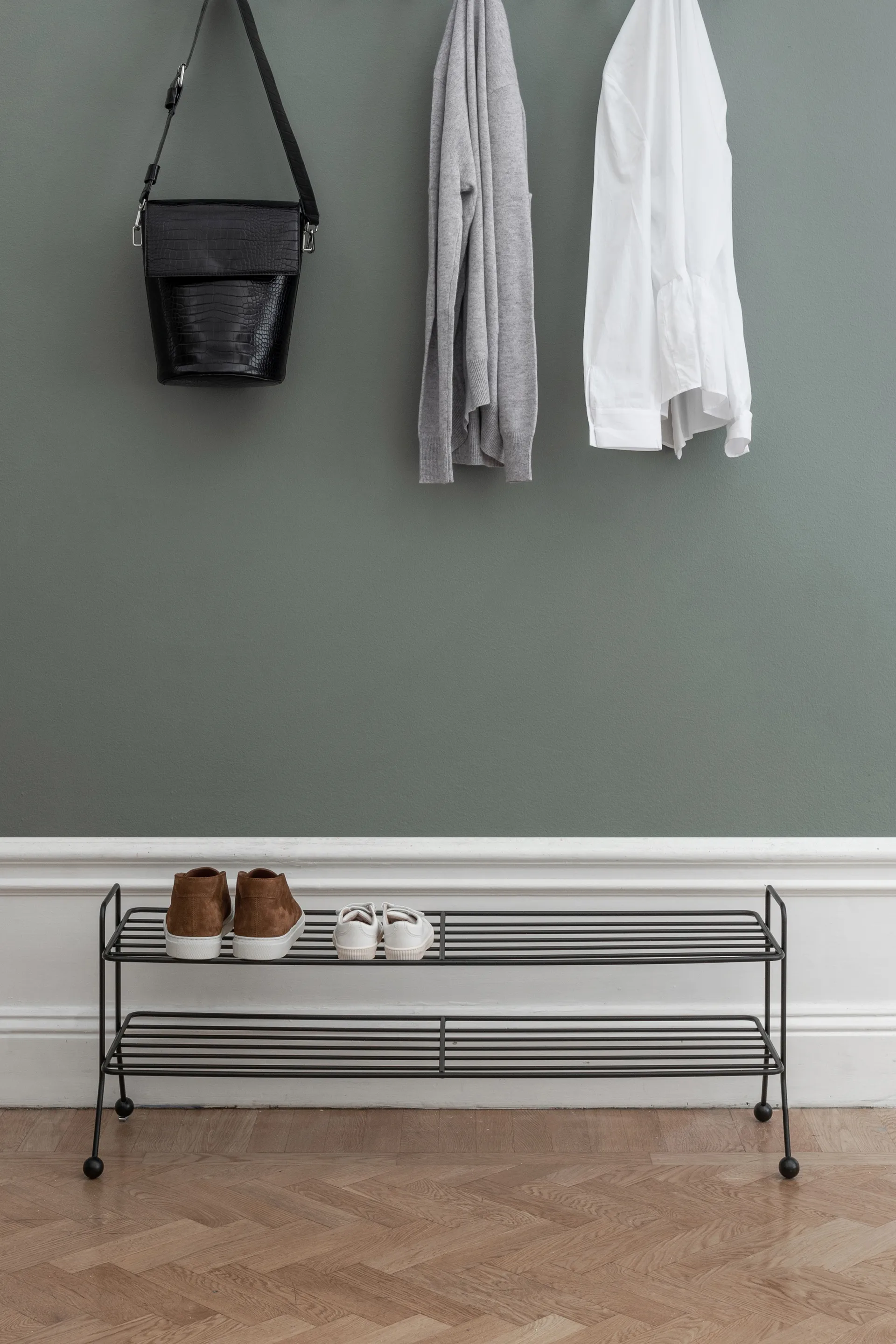 Scarpiera Bill Shoe Shelf L, nero Maze