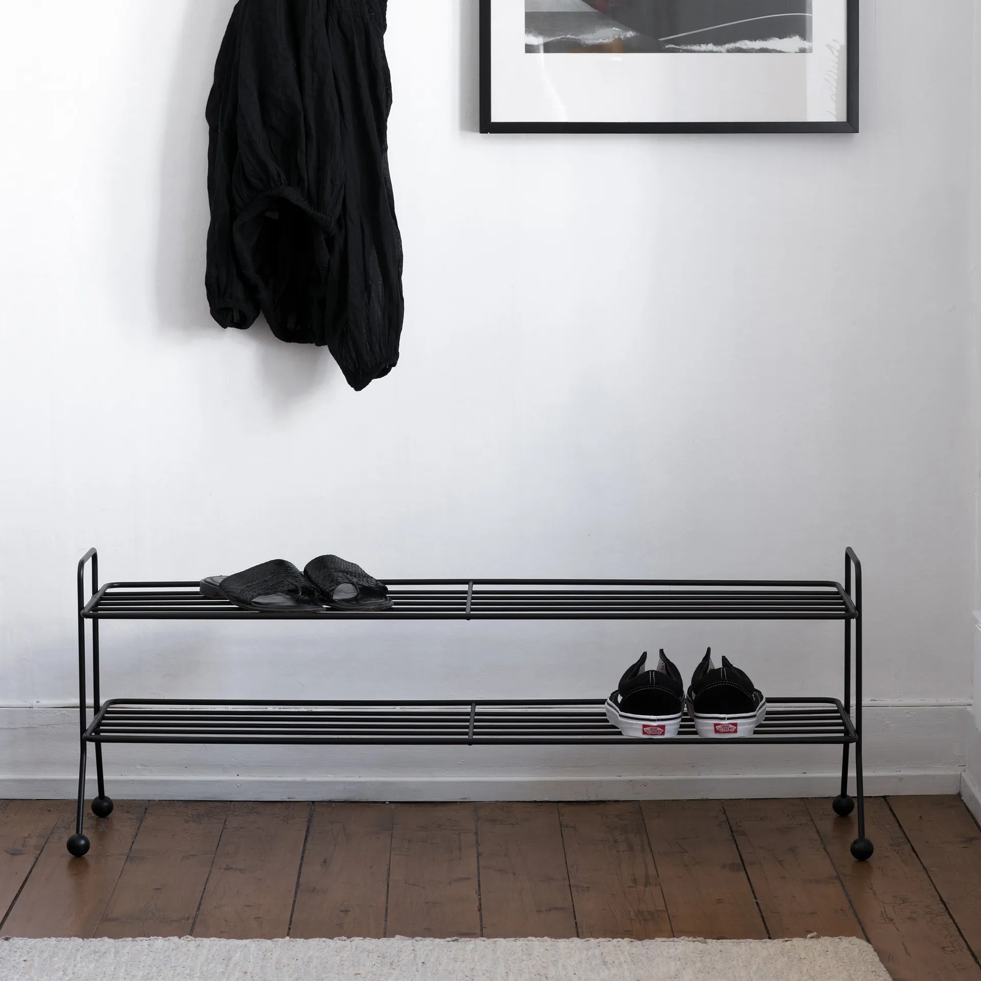 Scarpiera Bill Shoe Shelf L, nero Maze