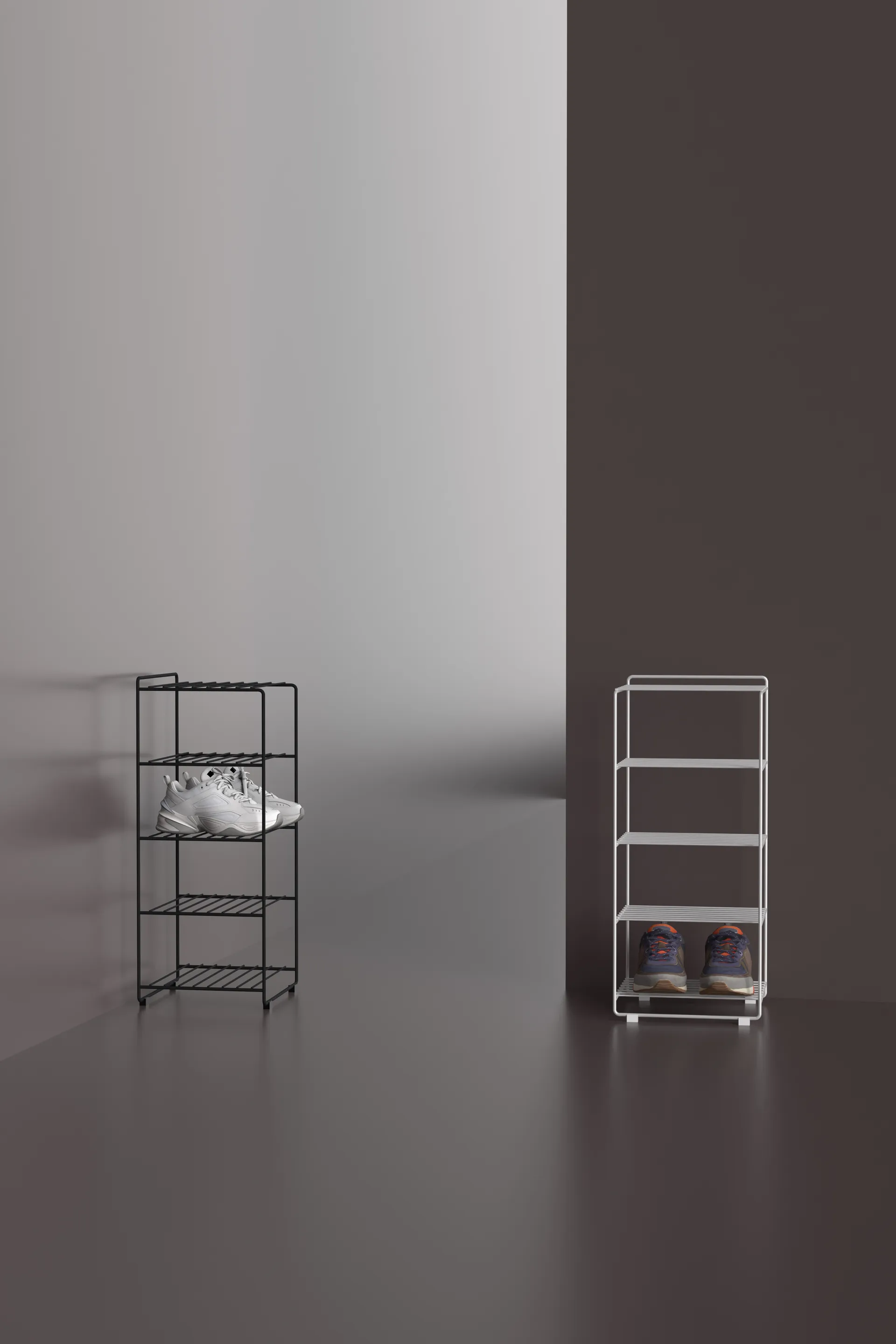 Scarpiera Maze Shoescraper, Bianco Maze