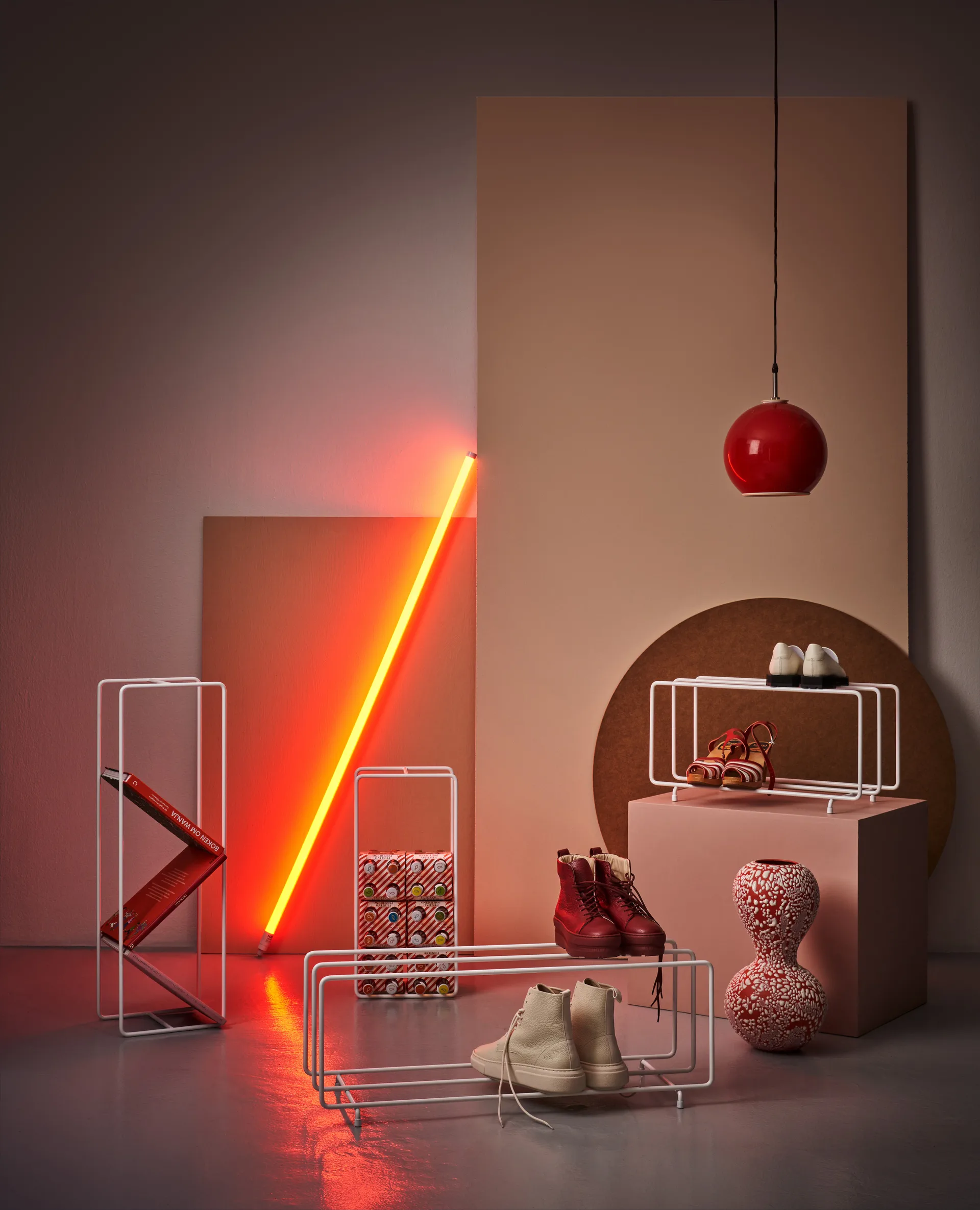 Scarpiera Mixrack L , Bianco Maze