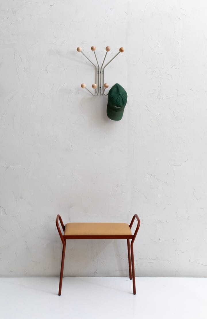 Sgabello Anyone, Cinnamon-vegeta trace leather Maze