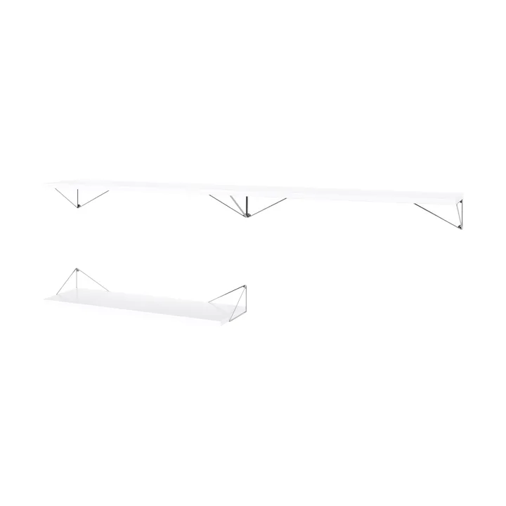 Sistema di scaffalature Pythagoras Bundle A bianco-cromo - Maze