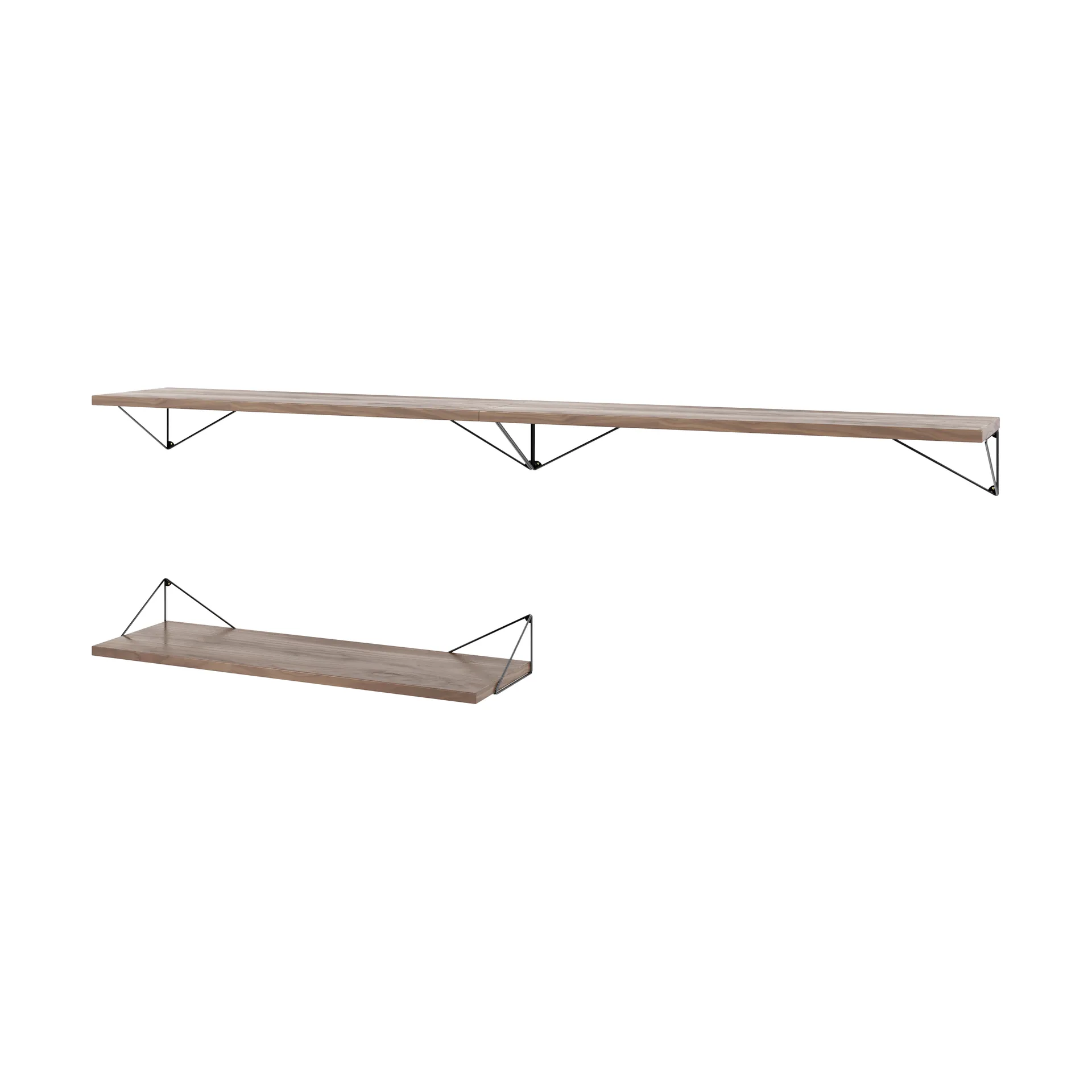 Sistema di scaffalature Pythagoras Bundle A noce-nero Maze