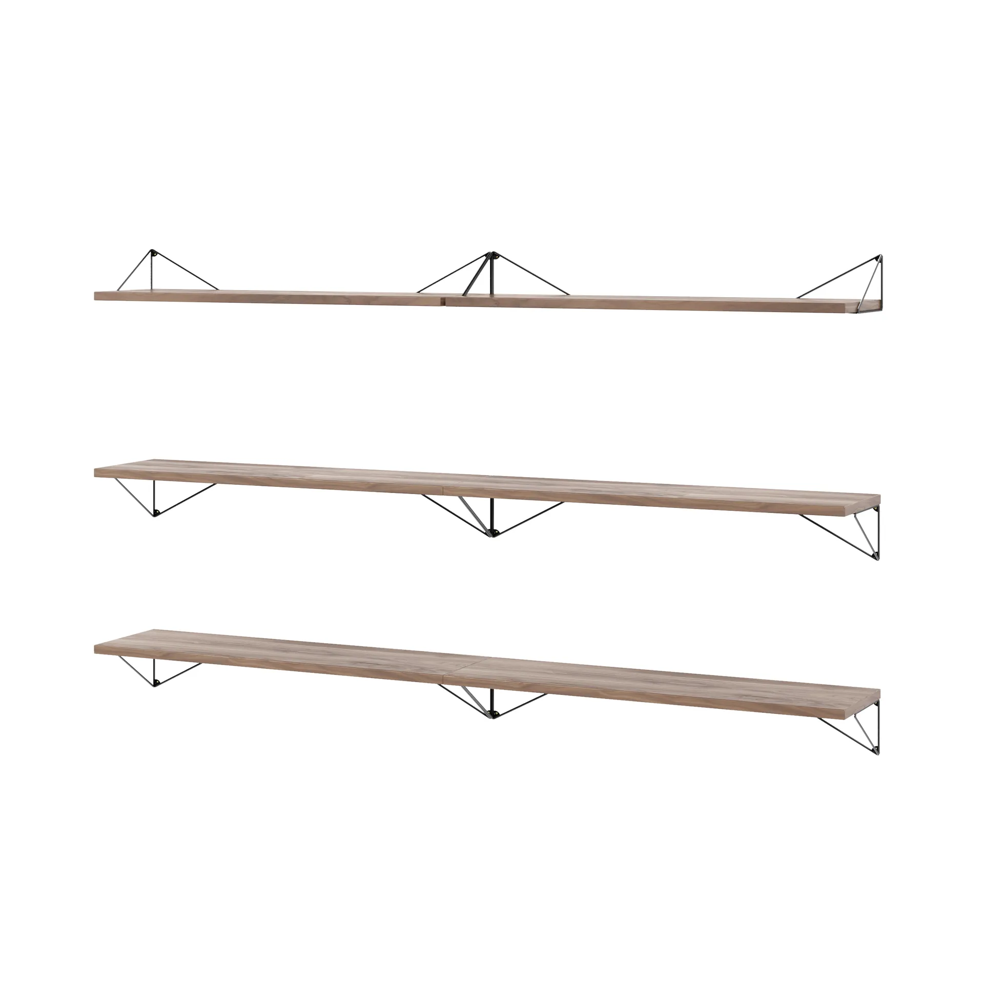 Sistema di scaffalature Pythagoras Bundle B noce-nero Maze