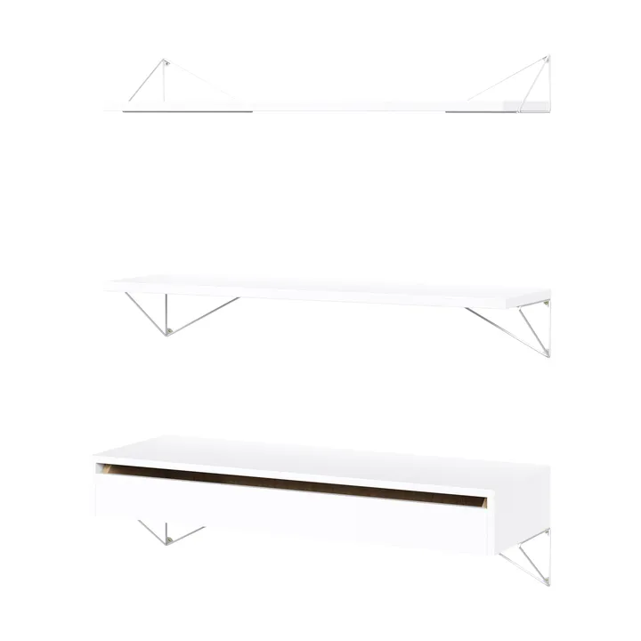 Sistema di scaffalature Pythagoras Bundle C bianco-bianco - Maze