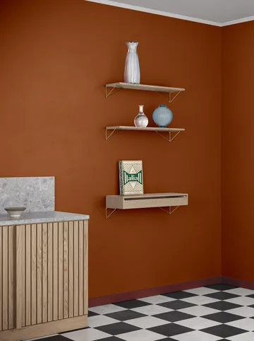 Sistema di scaffalature Pythagoras Bundle C rovere-ottone - Maze