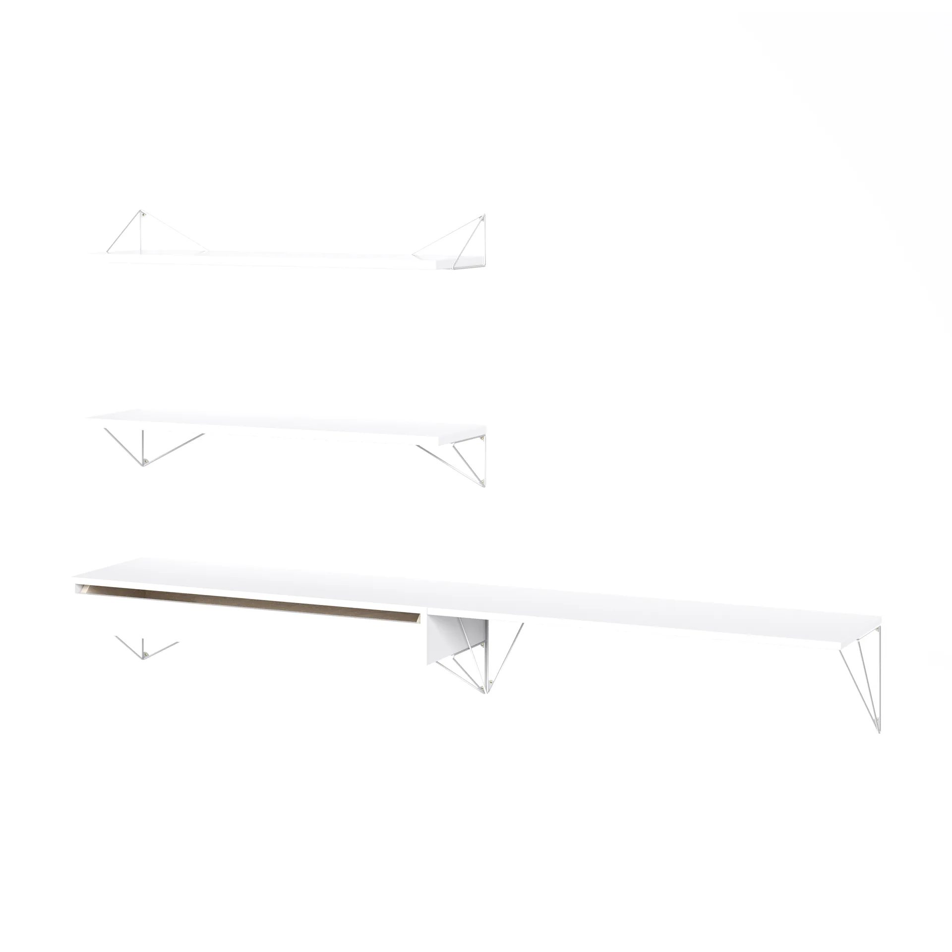 Sistema di scaffalature Pythagoras Bundle D bianco-bianco,  Maze