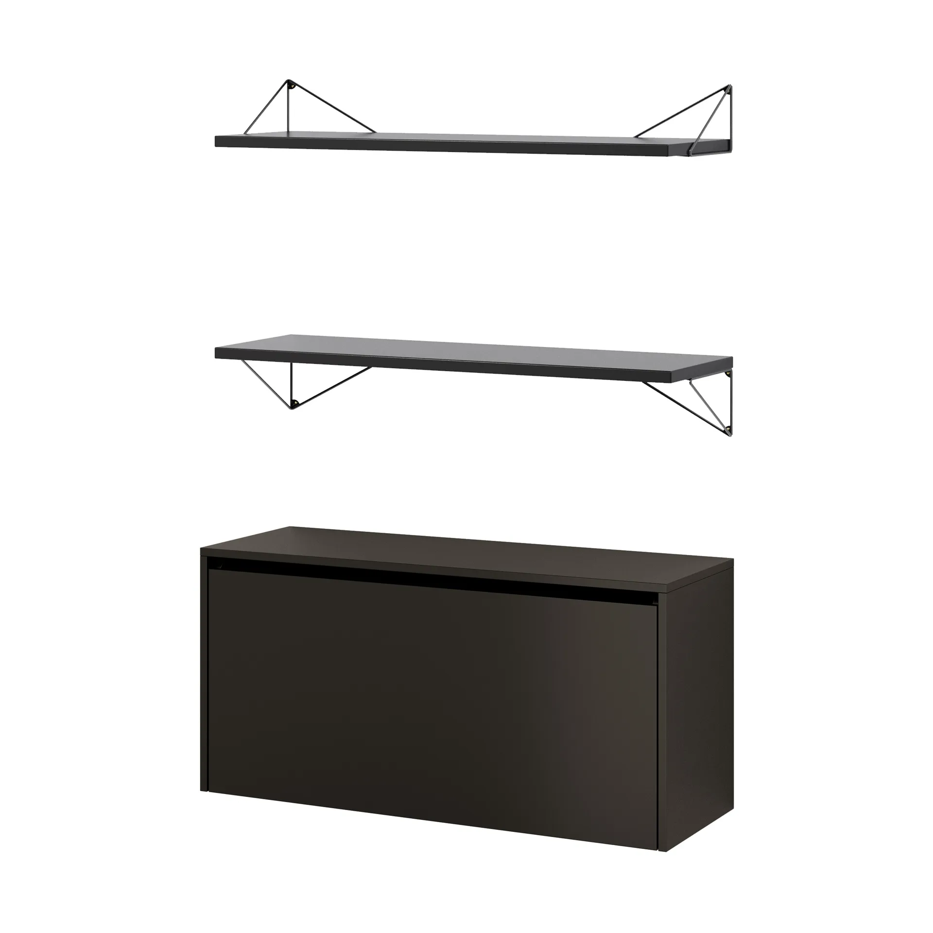 Sistema di scaffalature Pythagoras Bundle F nero-nero,  Maze