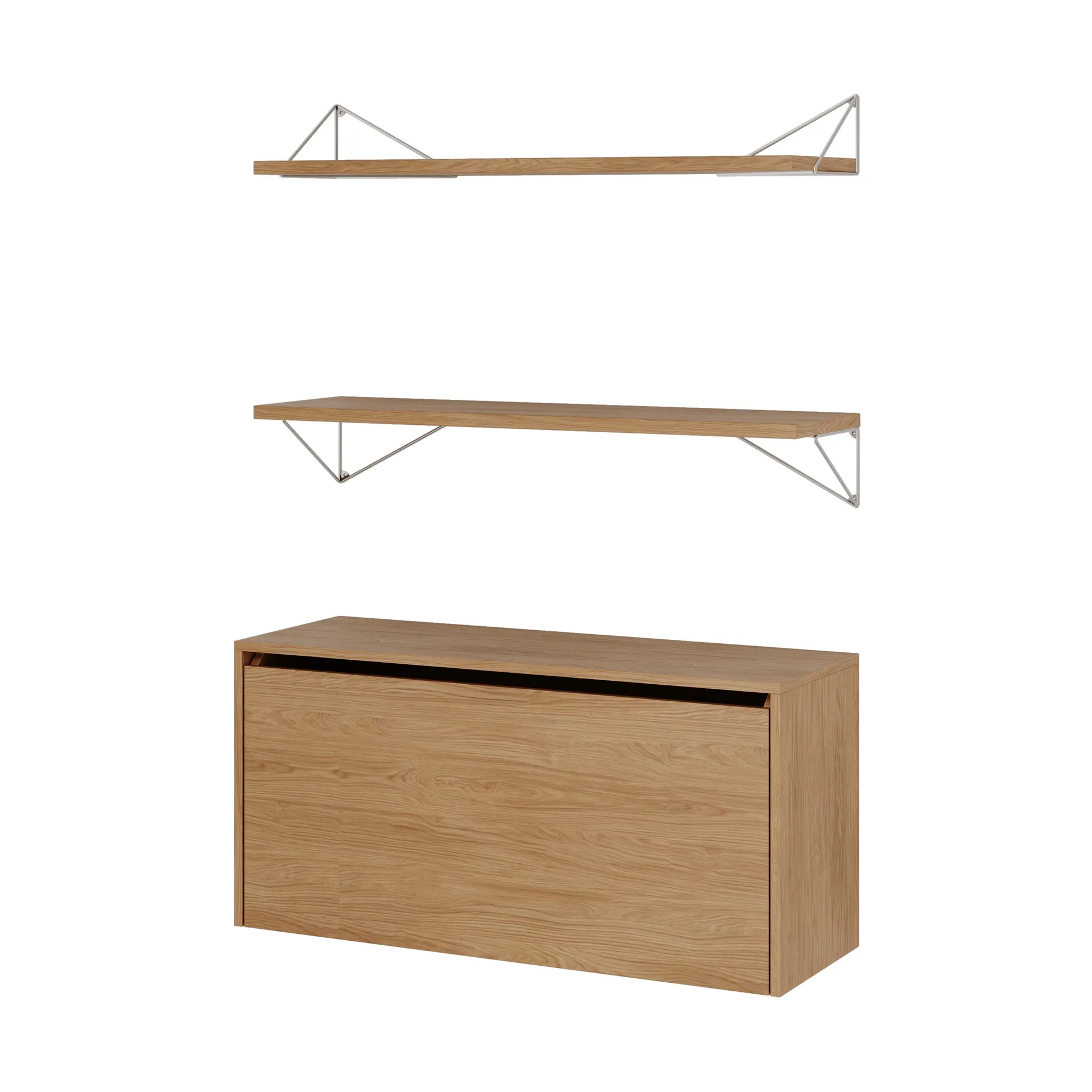 Sistema di scaffalature Pythagoras Bundle F rovere-bianco,  Maze