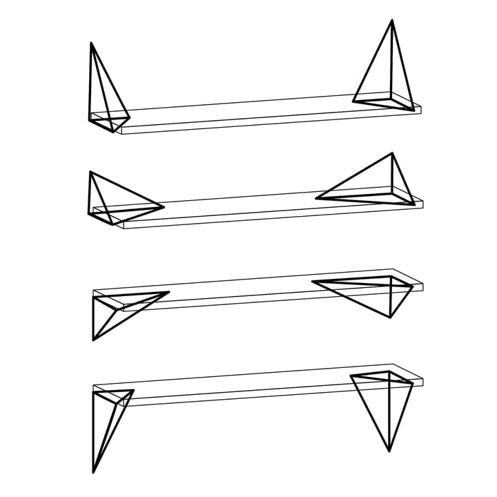 Strutture brackets Pythagoras confezione da 2 - bianco - Maze