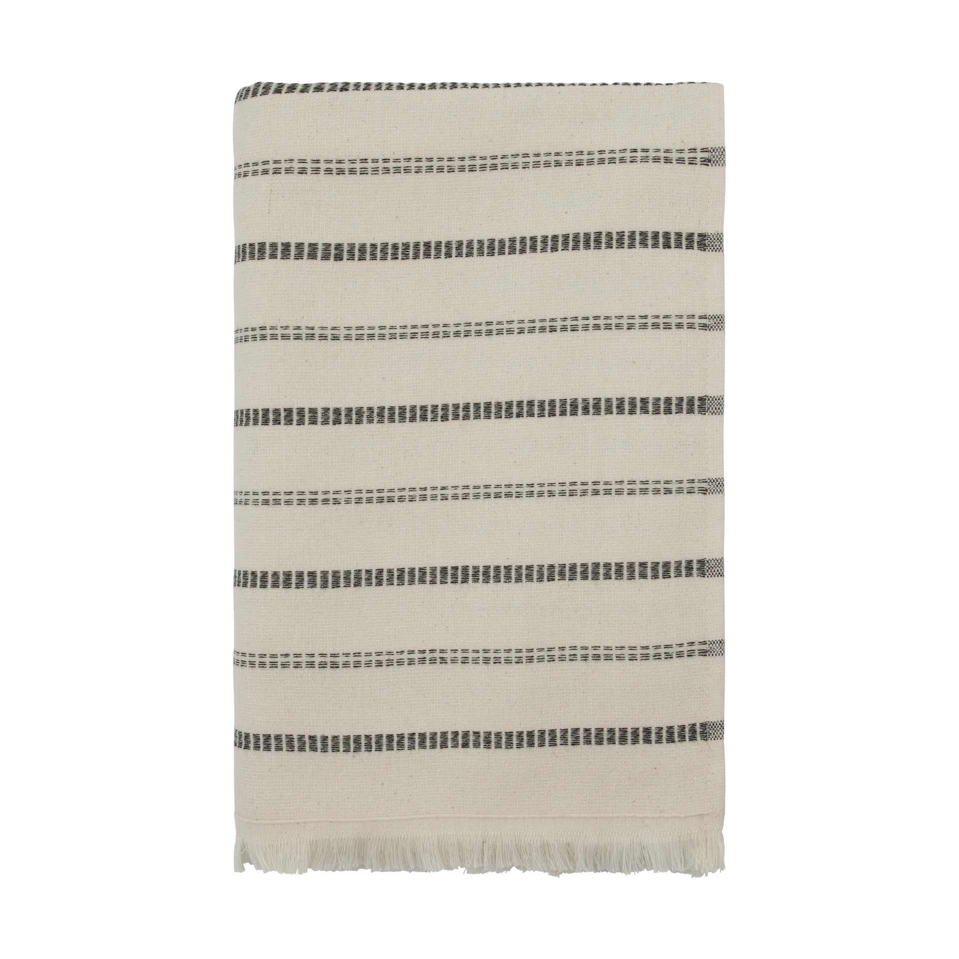 Asciugamano da bagno True , Off-White-nero, 70x140 cm Meraki
