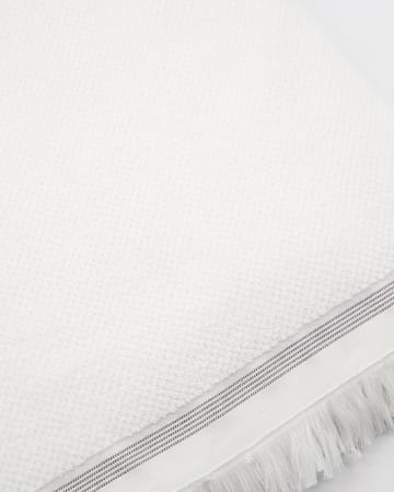 Asciugamano Meraki bianco con striature grigie - 100x180 cm - Meraki