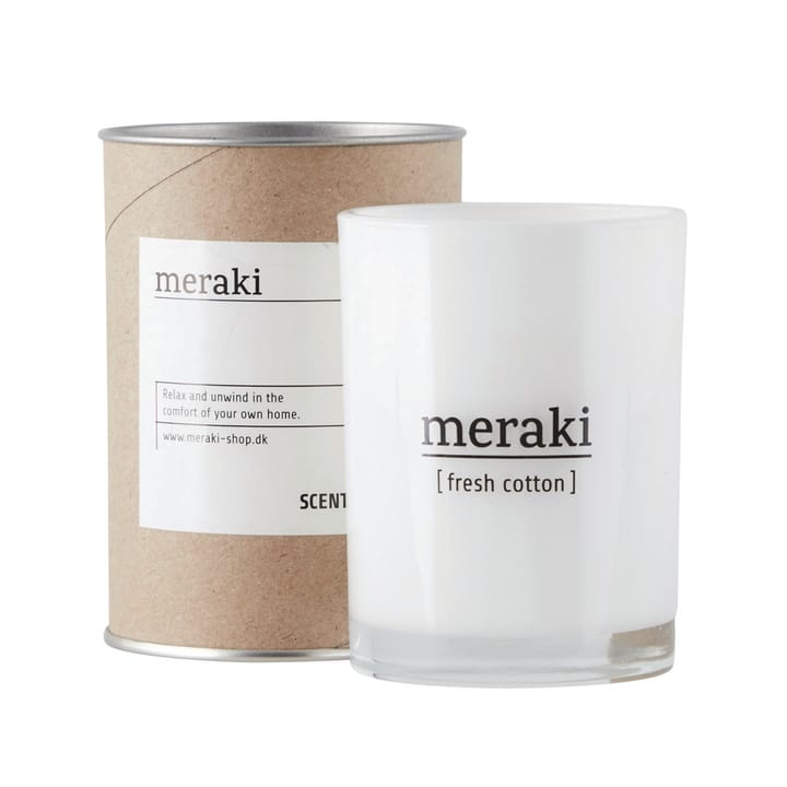 Candela profumata Meraki 12 ore - Fresh cotton - Meraki