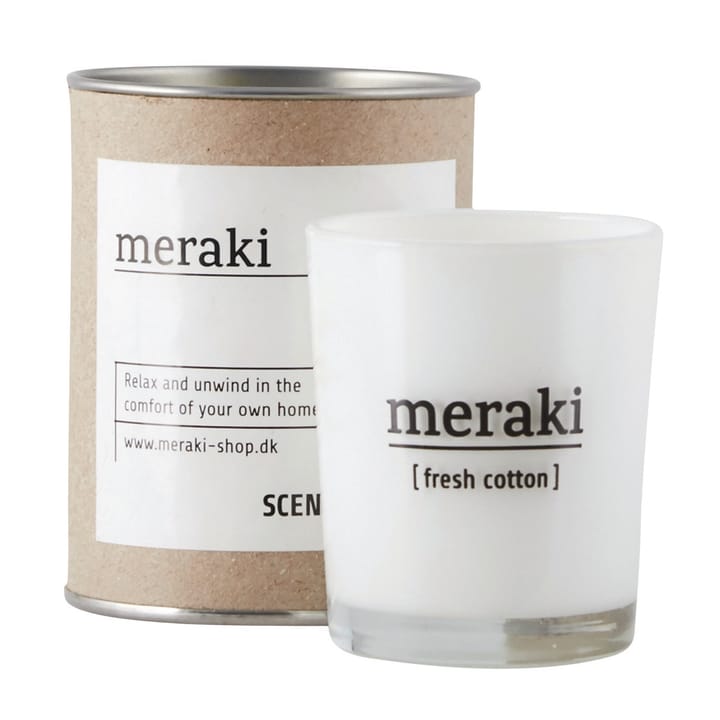 Candela profumata Meraki 35 ore  - Fresh cotton - Meraki
