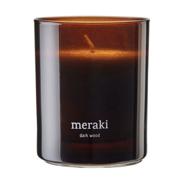 Candela profumata Meraki, 35 ore - Legno scuro - Meraki