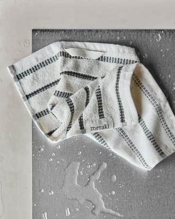Salvietta per il viso True 3 pezzi - Off-White-nero - Meraki