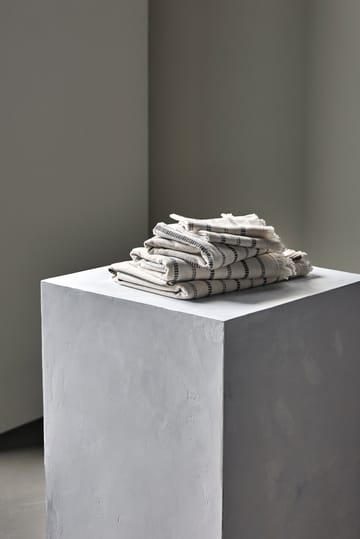 Salvietta per il viso True 3 pezzi - Off-White-nero - Meraki