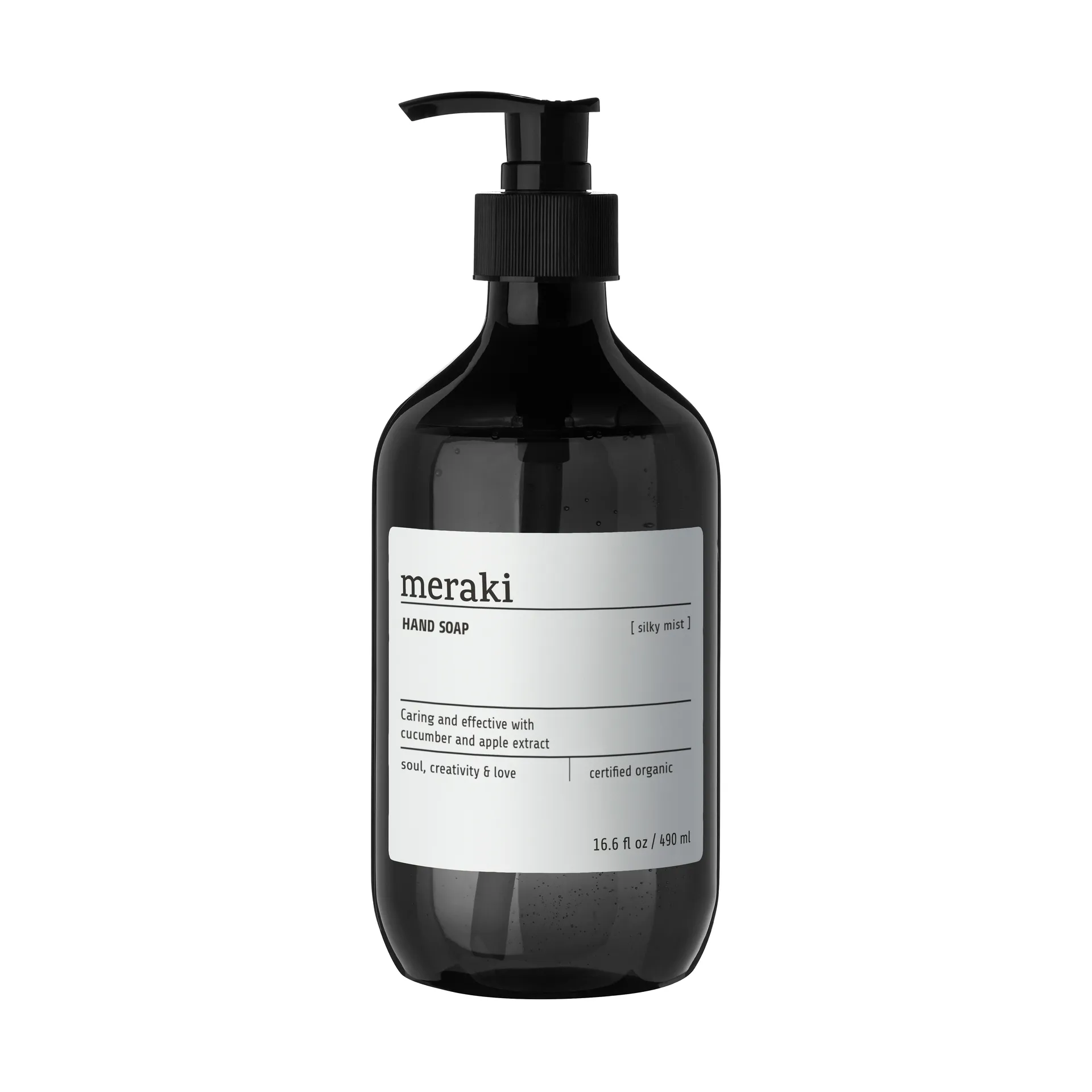 Sapone mani Meraki 490 ml, Silky mist Meraki