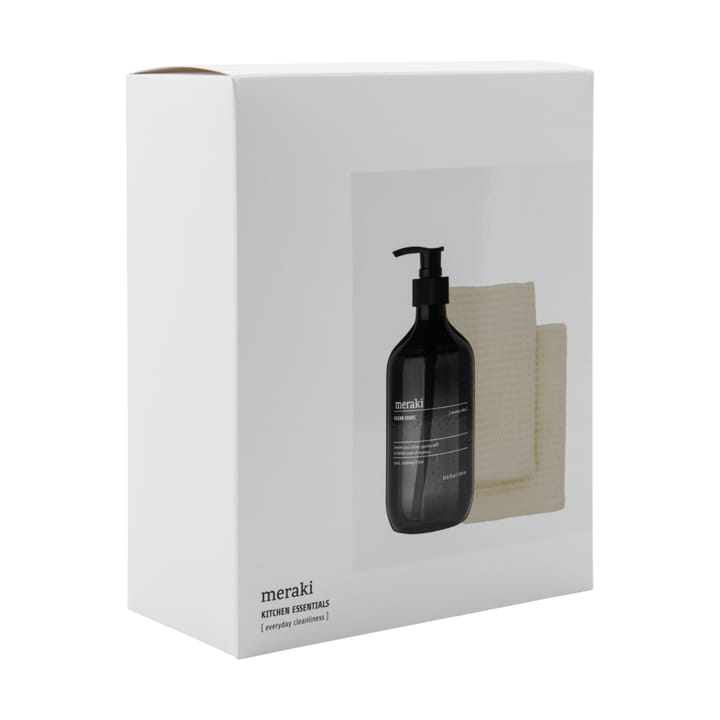 Set regalo Meraki detergente per piatti e spugna per piatti, 3 pezzi, Lago Shadow Meraki