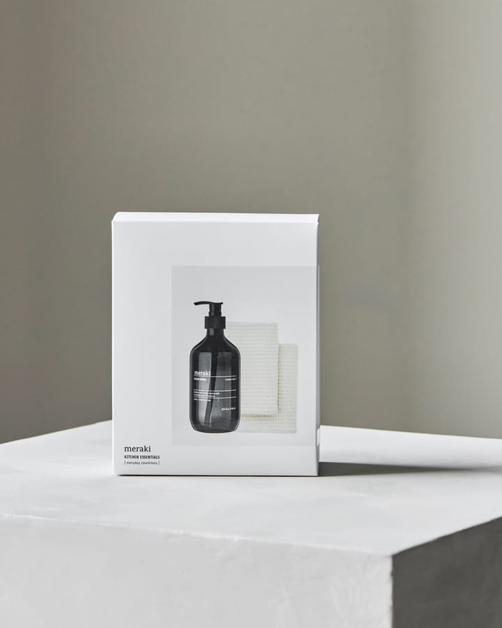 Set regalo Meraki detergente per piatti e spugna per piatti, 3 pezzi, Lago Shadow Meraki